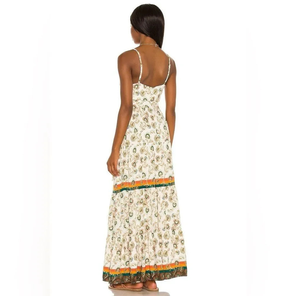 HOUSE OF HARLOW 1960 NWOT Morocco Maxi Dress in‎ Ivory Multi - Picture 3 of 11